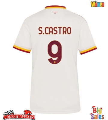 AS Roma Santiago Castro #9 Replica Away Stadium Shirt for Women 2026-27 Short Sleeve